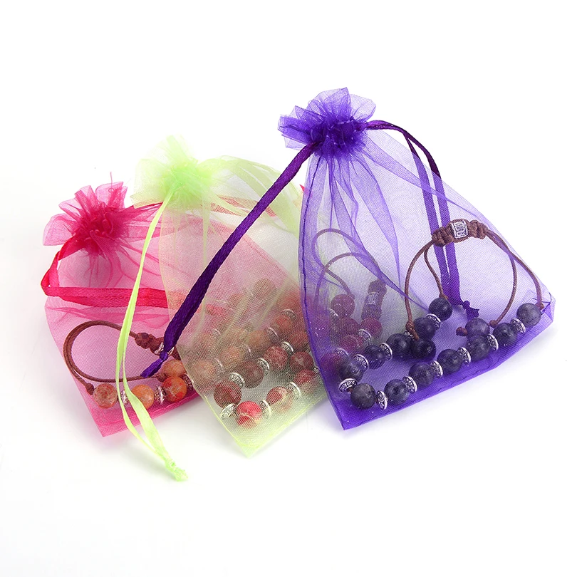 50 шт. мешочки из органзы 7 х9 9 х12 10 х15 13 х18 см|jewelry packing|jewelry packaging bagsbag jewelry |