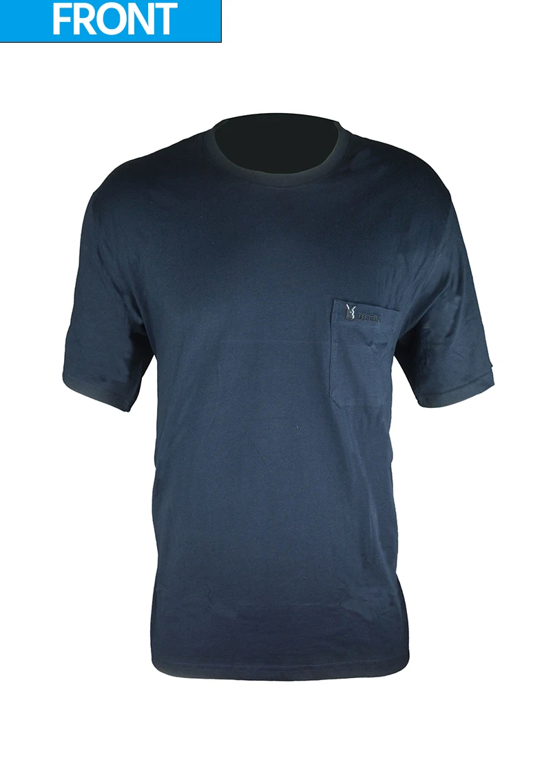 Pocket T-shirts Men Quality Cotton T-shirts Summer Male Tees Casual T-shirt O-neck Short Sleeve XXXL Tshirt Mid Aged Mens Tmall