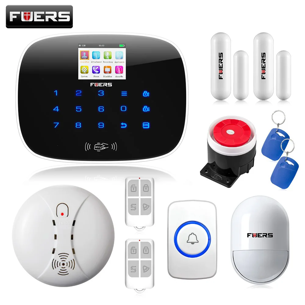 G19 Беспроводной GSM сигнализация дома Системы безопасности с метки RFID