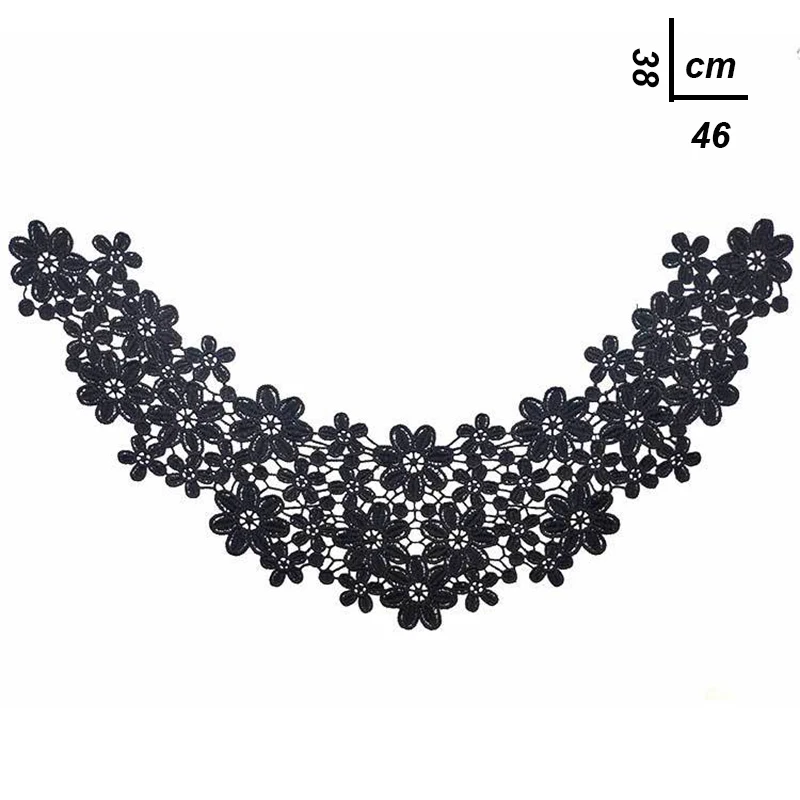 Style 6 1 шт. черный и белый 5 стилей красивый цветок кружевной ткани Швейные принадлежности "сделай сам" декольте воротник костюм украшения Аксессуары - Цвет: Style 6
