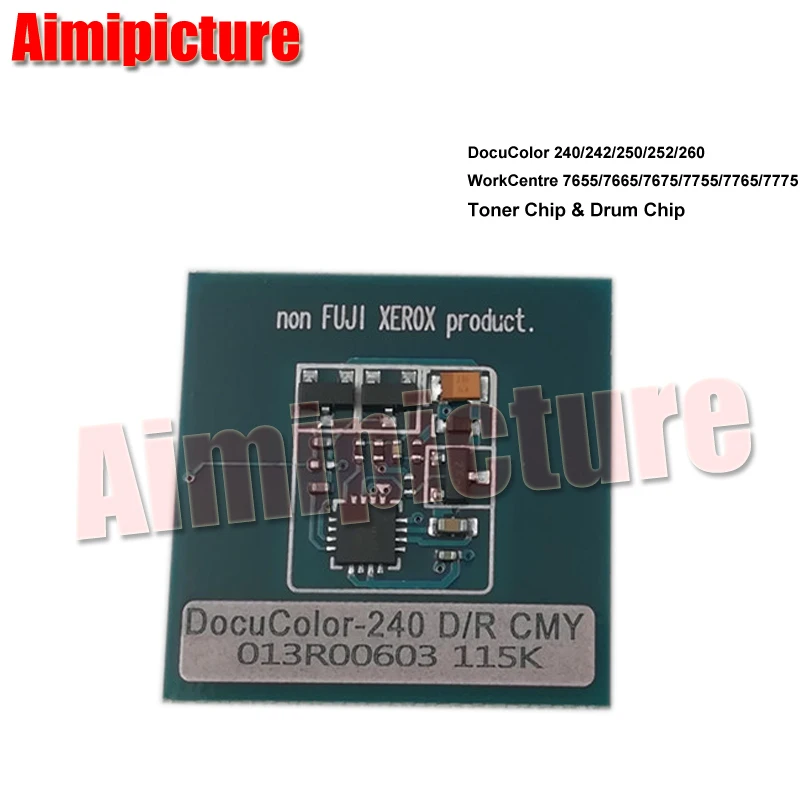 Для Xerox 013R00602 013R00603 Chip DC240 240 DC242 242 DC250 250 DC252 DC260 260 чип барабанного блока WC7655 WC7665 WC7675 8