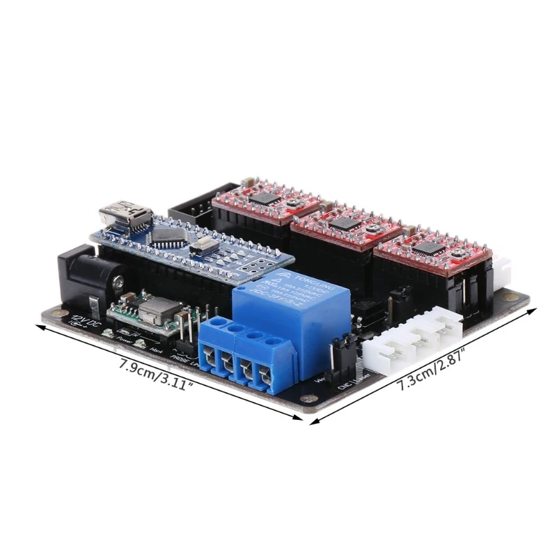 GRBL плата лазерного контроллера CNC USB 3 оси шаговый двигатель контроллер
