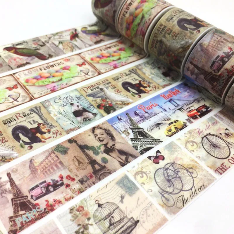 Jiataihe васи лента Золотая винтажная японская Маскировочная широкая декоративная