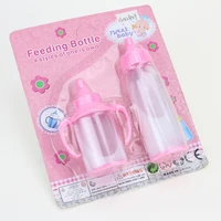 reborn baby doll accessories pink plastic pacifier magic feeding bottle pp soother kids toys for dolls silicone lol kaydora