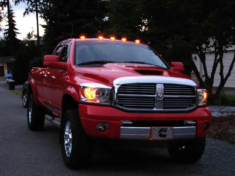 5x белый Янтарный светодиодный светильник на крыше для Dodge RAM 1500 2500 3500 4500 GMC Sierra Ford