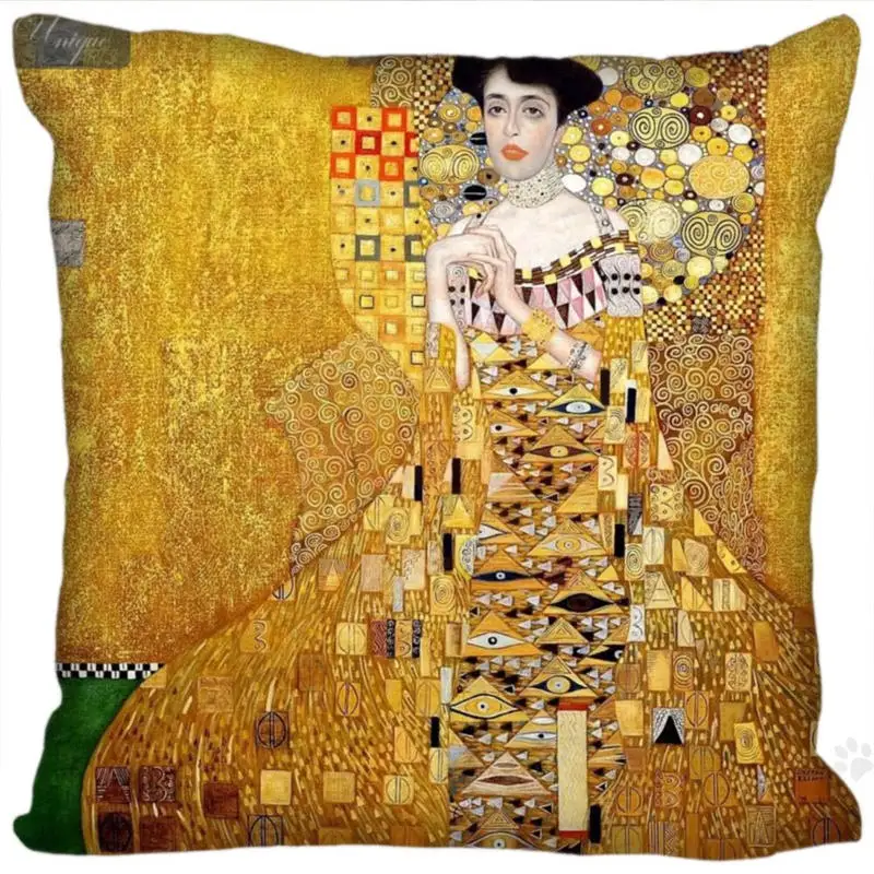 

H + P #93 новинка, Лидер продаж, наволочка по индивидуальному заказу Густава Климта #2, мягкая подушка 45x45 см (с двух сторон) на молнии