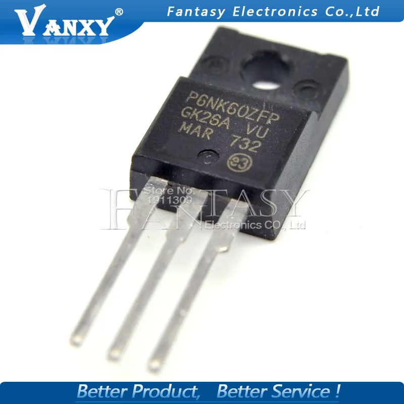 10 шт. STP6NK60ZFP TO 220 STP6NK60 TO220 6NK60ZFP|shipping free| |