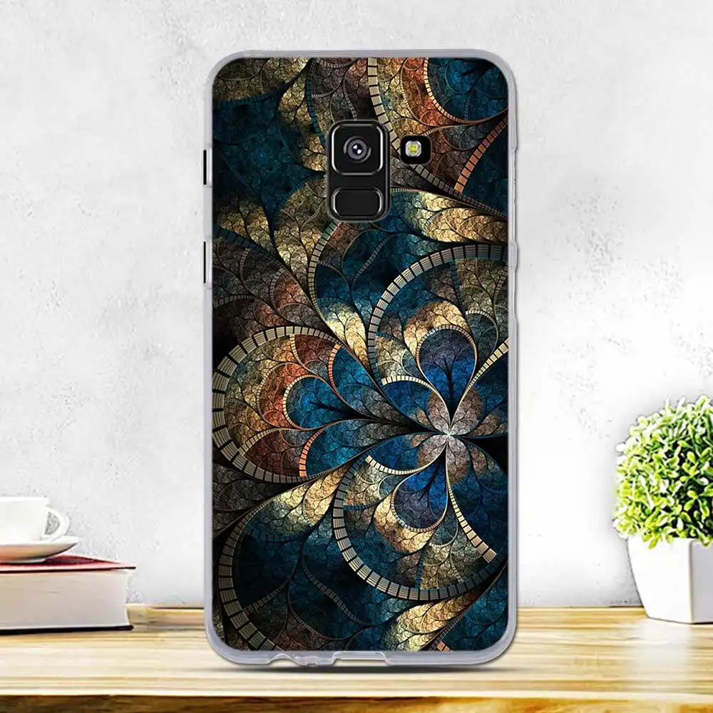 Чехол для Samsung Galaxy A8 2018 мягкий чехол из ТПУ с рисунком A530 A530F SM силиконовый