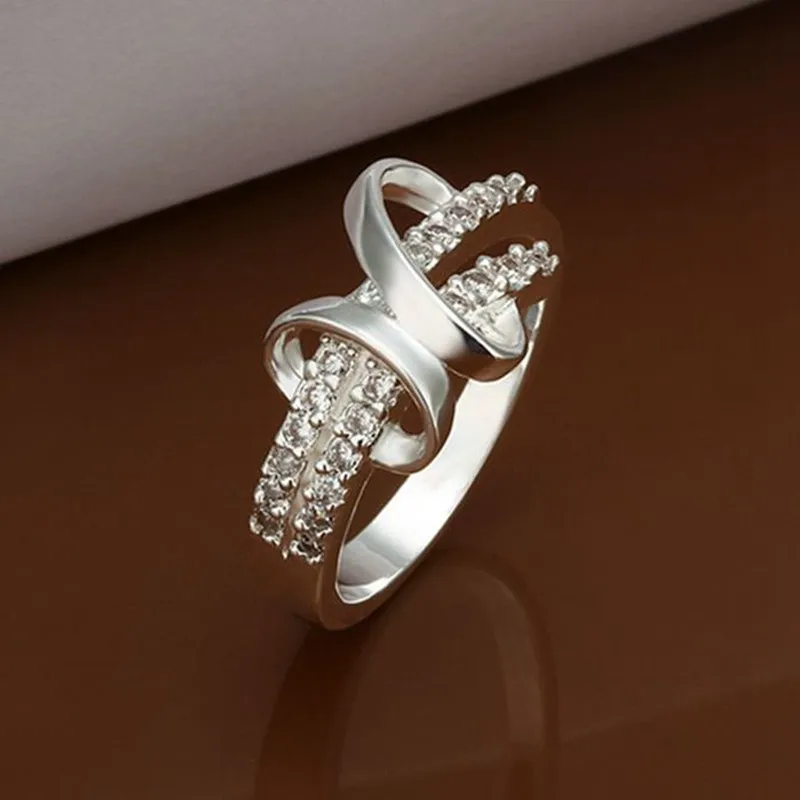 Посеребренная кольцо стерлингового серебра--Jewelry Кольцо заводские цены моды