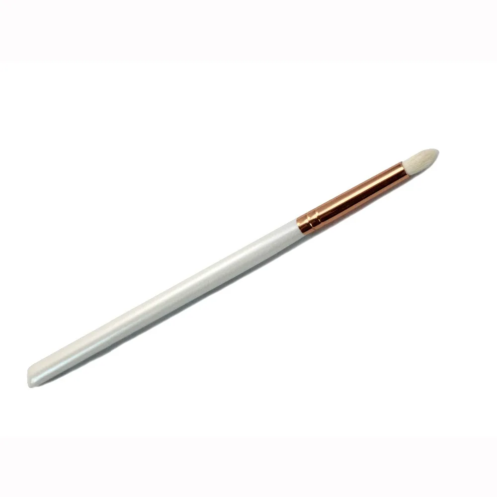 R76-Кисть для макияжа косметическая кисть теней щетка обрезная с медным ободком из