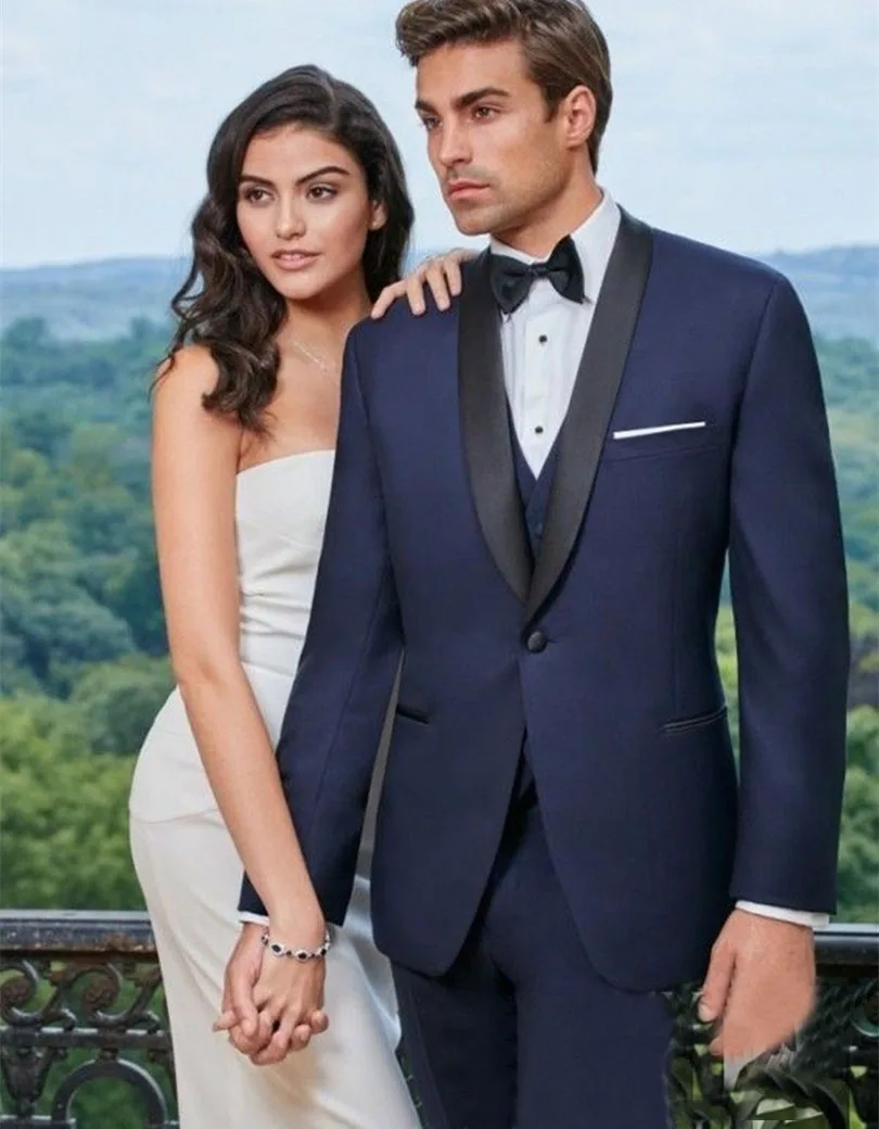 

New Arrival Mens Suits Groomsmen Groom Tuxedos Wedding Best Man Suit Bridegroom (Jacket+Pants+Vest+Tie) NO:45