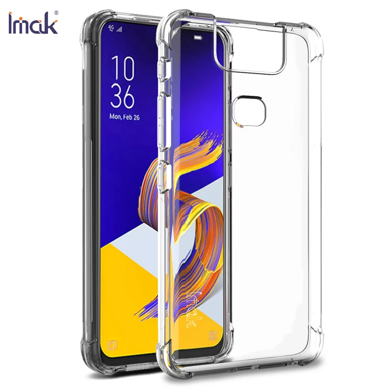 Прозрачный ударопрочный чехол из ТПУ IMAK Crystal 360 для Asus Zenfone 6 ZS630KL Zenfone6 | Мобильные