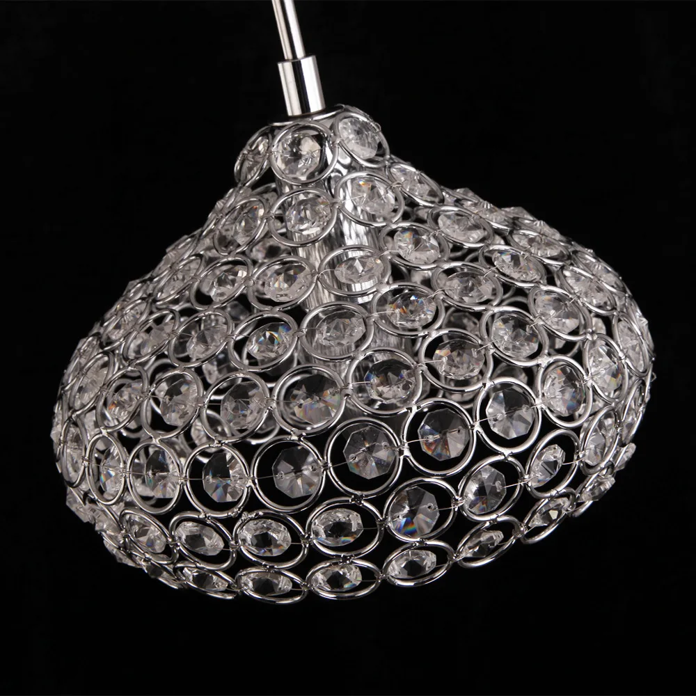 Led Iron Crystal 18cm Simple Modern Restaurant Pendant Lights For Dining Room Pendentes E Lustres Lamp | Освещение
