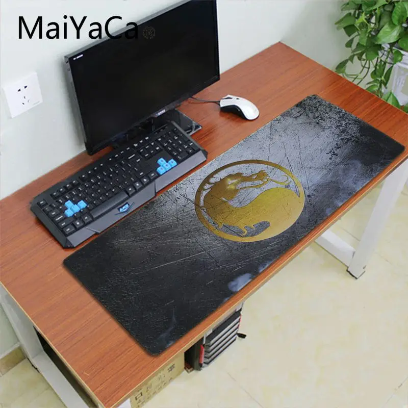 Резиновый коврик для мыши Maiyaca с логотипом mortal kombat настольная клавиатура в стиле