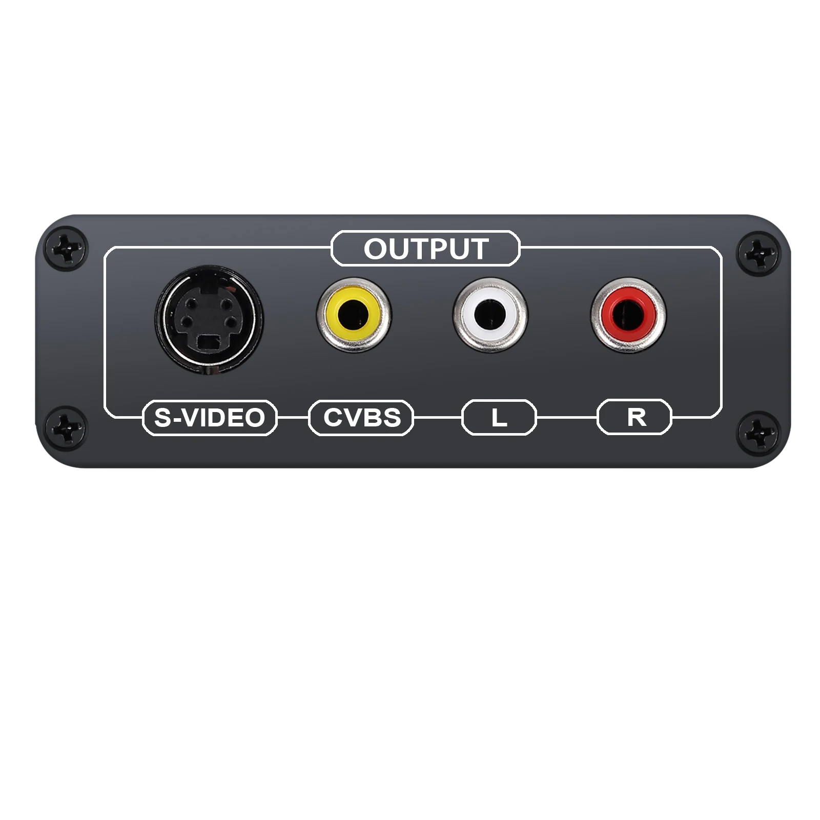 Prozor HDMI Совместимость с композитным 3RCA AV S Video R/L аудио Vdieo конвертер адаптер Upscaler