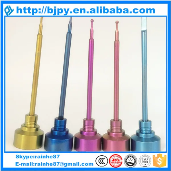 

Universal Titanium Carb Cap with Flat TIP Dabber Anodized Colorful Carb Cap
