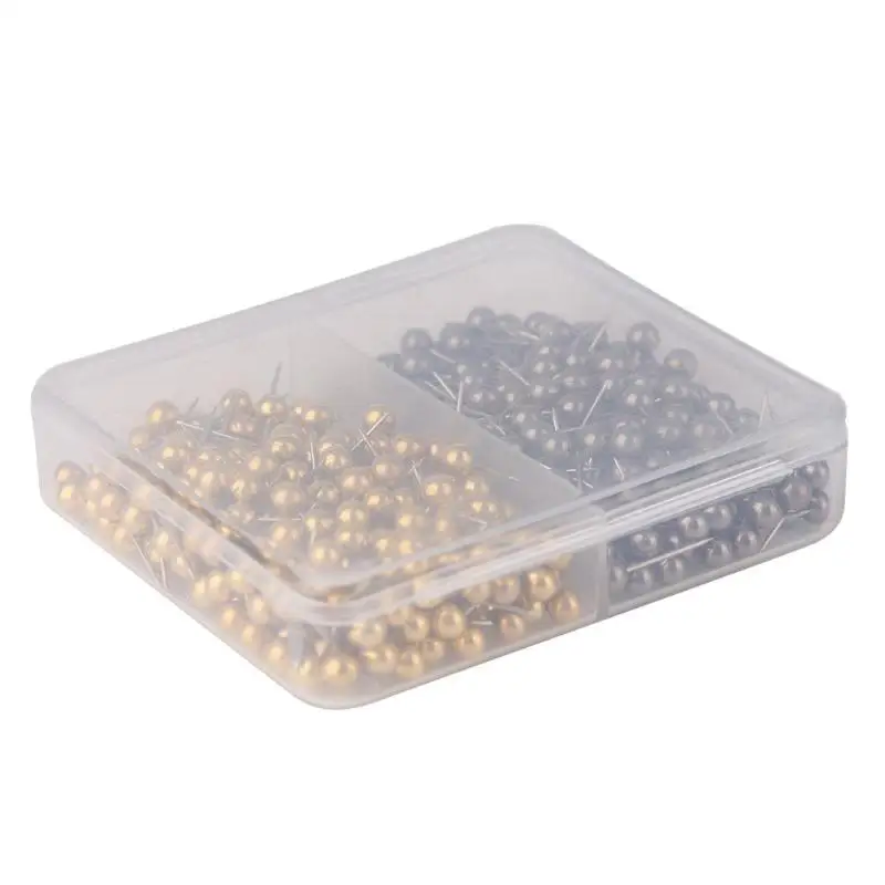 400pcs 4mm 01 400 шт золотого и серебряного цвета, нажимные булавки, разные бумажные карты, пробковые доски, фиксирующие кнопки для большого пальца, канцелярские принадлежности для офиса и школы - Цвет: 400pcs 4mm 01
