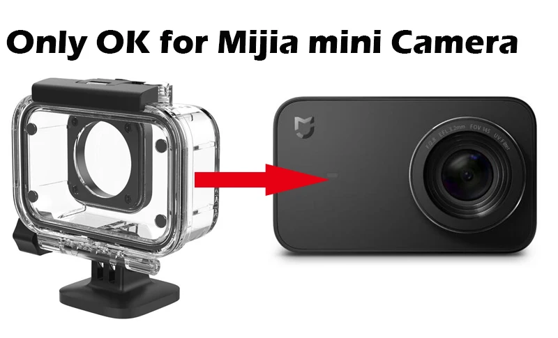 Xiaomi Mijia IP68 чехол для дайвинга глубина 40 м водонепроницаемый защитный чехол спортивный мини для цифровой камеры Xiaomi 4k