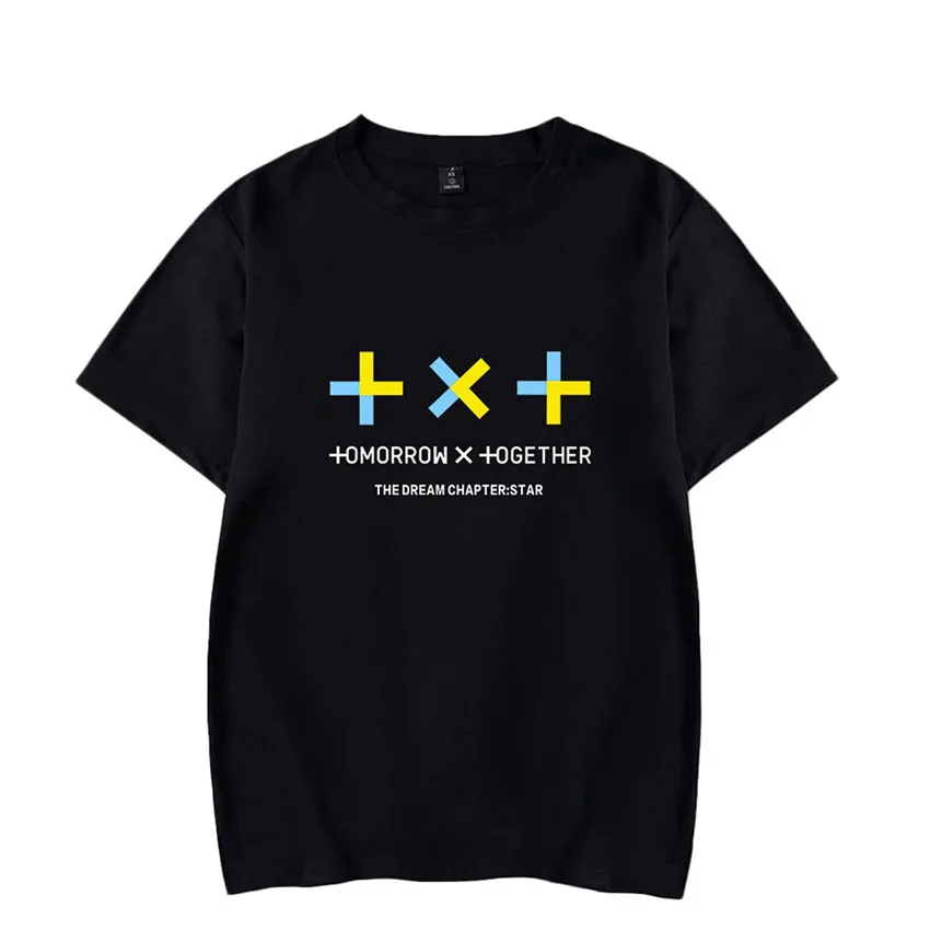 Женская Повседневная футболка с принтом Tomorrow X Together летняя уличная унисекс