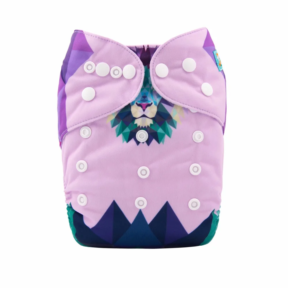 Новинка! Многоразовые тканевые карманные подгузники Alvababy цифровые моющиеся с 1