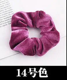 Mid Pink Новое поступление, новые модные женские бархатные Однотонные резинки для волос, милые резинки для волос, корейские аксессуары для волос - Цвет: Mid Pink