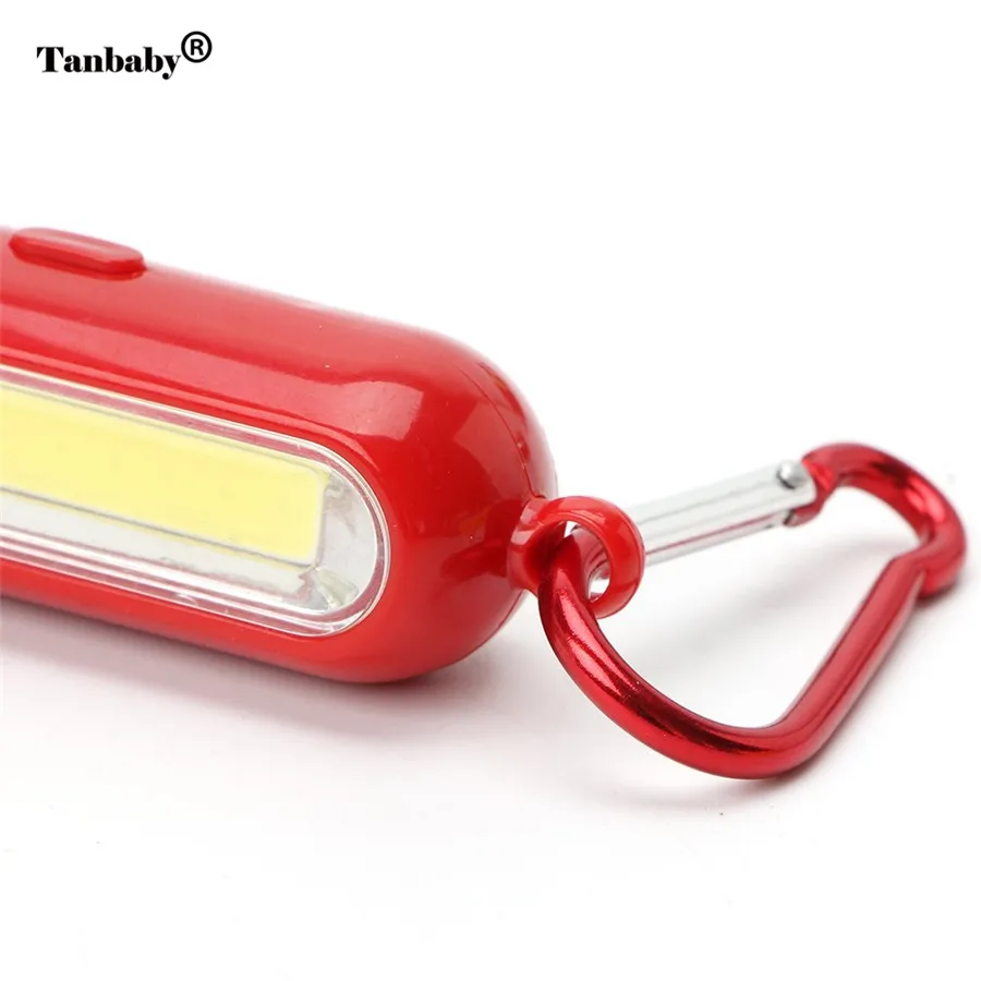 Tanbaby мини брелок фонарик карманный COB светодиодный рабочий свет супер яркость