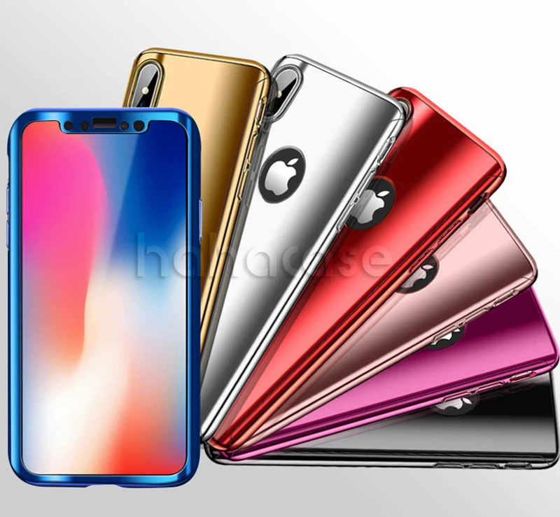 10 шт. зеркальный чехол из закаленного стекла для iPhone 11 Pro Max XS XR X 8 7 6 6S Plus|Бамперы| |
