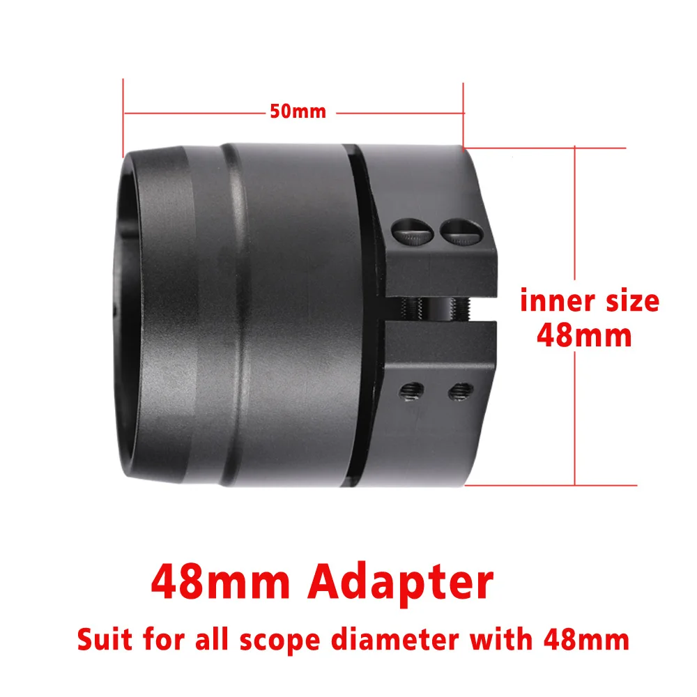 48mm Adapter Цифровой Ночное видение адаптер Sleave 42/45/48 мм, 3 размера, байонет подходит для NV007 Ночное видение 48 мм кронштейн - Цвет: 48mm Adapter
