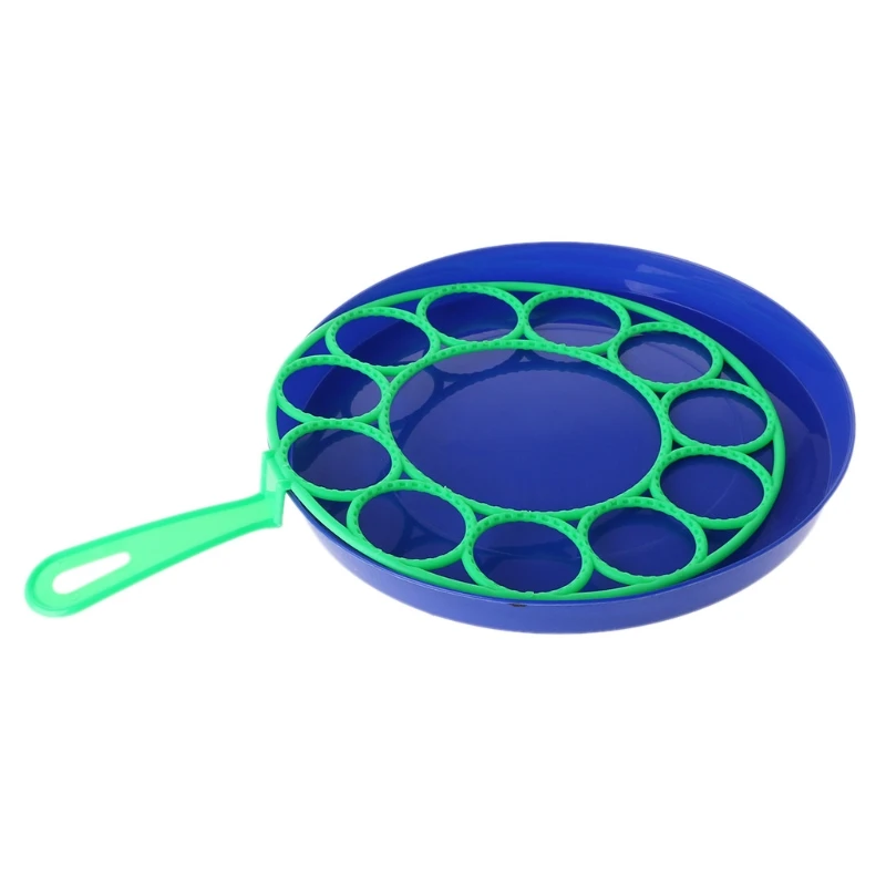 

New Bubble Dish Big Bubble Tool Soap Bubble Maker Blower Set Outdoor Toy Gifts