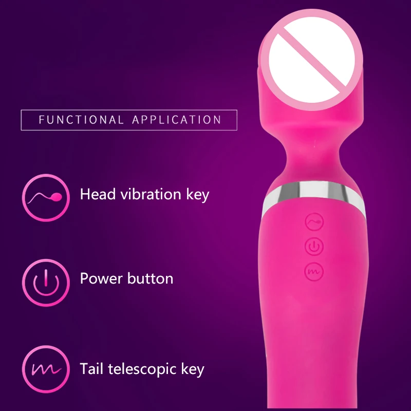 Вибратор G с двойной вибрирующей головкой телескопический мастурбатор вращением