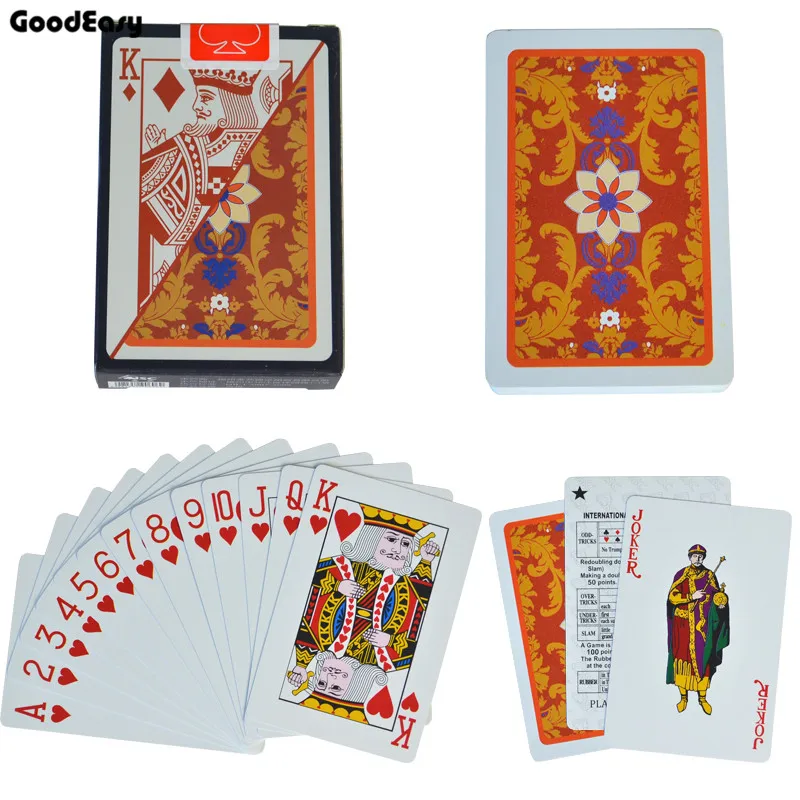 No.6317 Red Пластиковые карты водоотталкивающие игральные карты Техасский Холдем игральные карты черный Jack пластиковая игровая карта покер карты игра, настольная игра 58*88 мм карты - Цвет: No.6317 Red