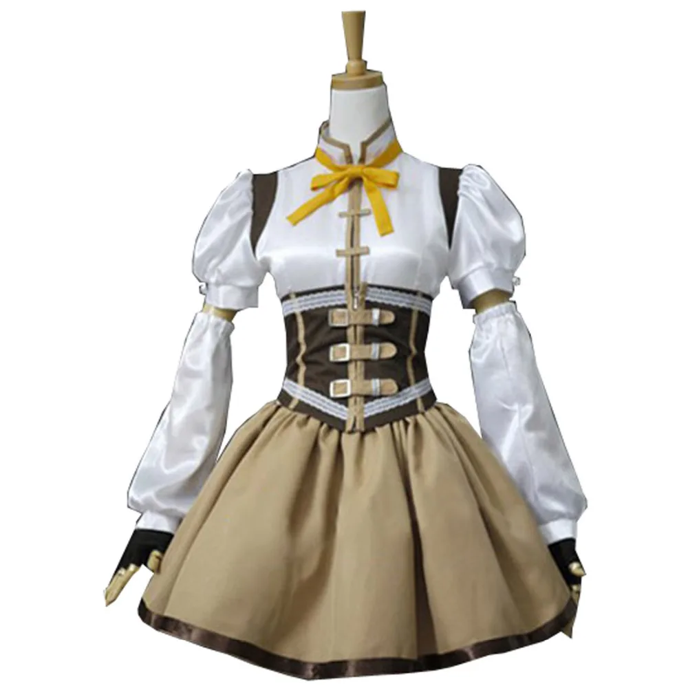 2017 костюм Tomoe Mami-Puella Magi Madoka Magica Mami женский косплей белого цвета Puella Косплей Костюм
