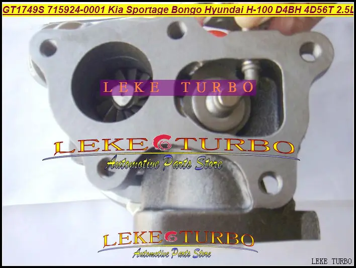 GT1749S 715924 5003S 28200 42610 42700 Turbo для KIA Bongo Pregio K Hyundai легкий грузовик H 100 D4BH 4D56TCi 2.5L|turbocharger