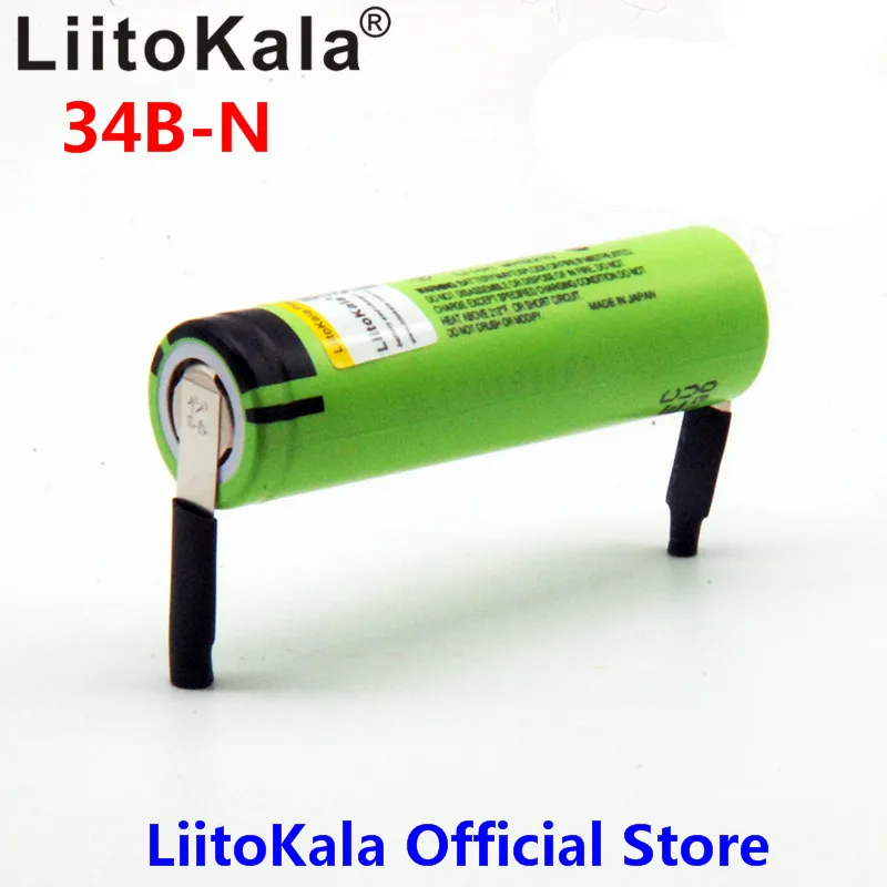 Оптовая продажа 100 шт. 2018 LiitoKala новый Оригинальный NCR18650B 18650 3400 3 7 в мА/ч литиевый