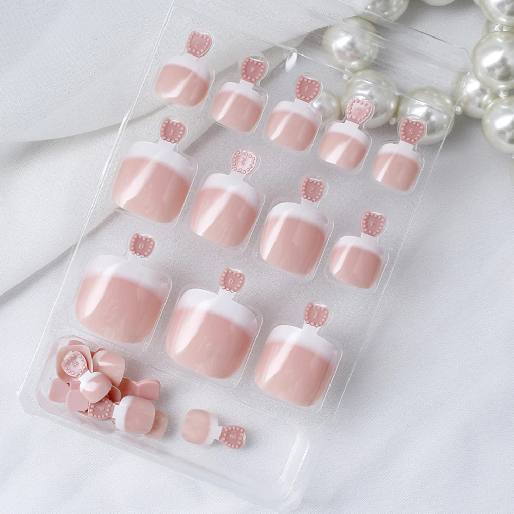 Накладные ногти на 24 шт. наклейки с полным покрытием для украшения ногтей красоты