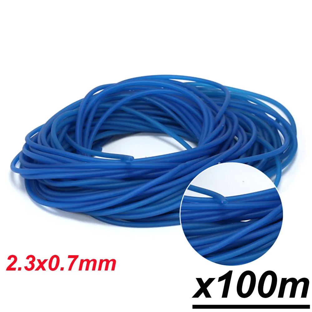 100m x2.3mm in blue Victorsense 6/9/20/100 м рыболовные канаты 2,1 мм 0,7 мм 2,3 2,5 2,9 мм латексная трубка модели полое латекс эластичный линии Рыболовные снасти - Цвет: 100m x2.3mm in blue