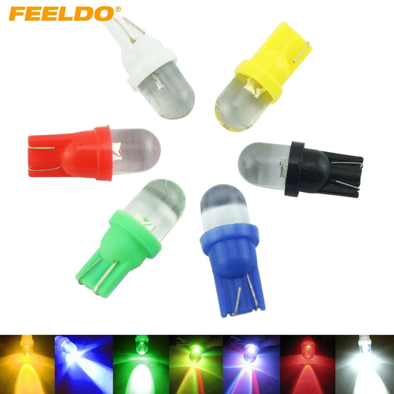 10 шт. Автомобильные светодиодные лампы T10 W5W 168 194 501 1|blue light lamp|12v car led lampled green 12v |