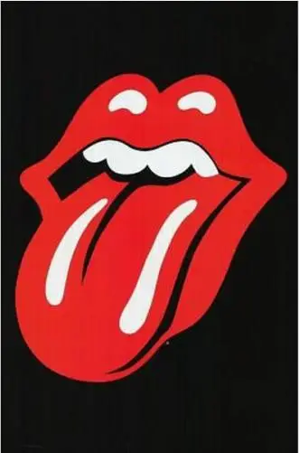 Роллинг камни-язык логотип JAGGER музыка Шелковый постер декоративная стена краска