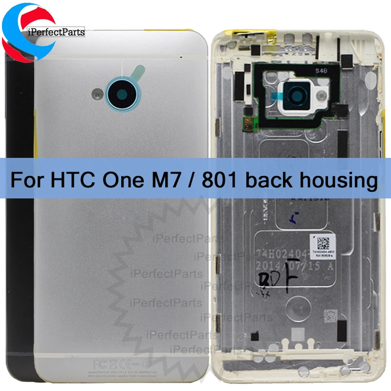 Задняя крышка аккумулятора для HTC one M7 801e 801n 801s задняя корпуса ONE 801 Запасные детали
