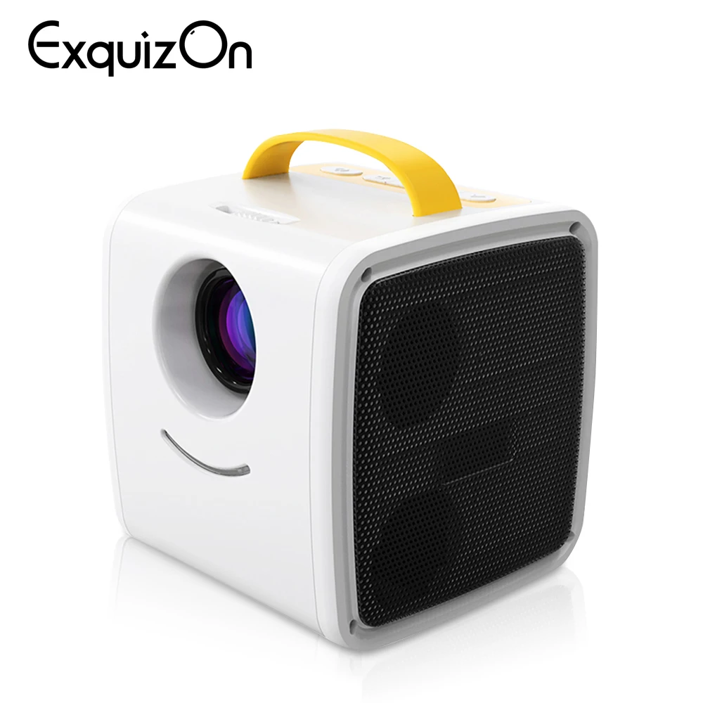 Exquizon Q2 портативный мини проектор 700 люменов Детский Карманный видео LED TV домашний