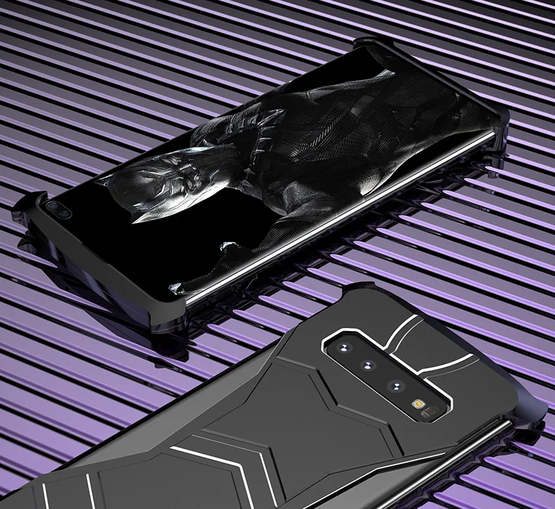 Ультратонкий металлический чехол Ironman для iphone6 7 8plus XR XS Max R just Черная пантера Simon
