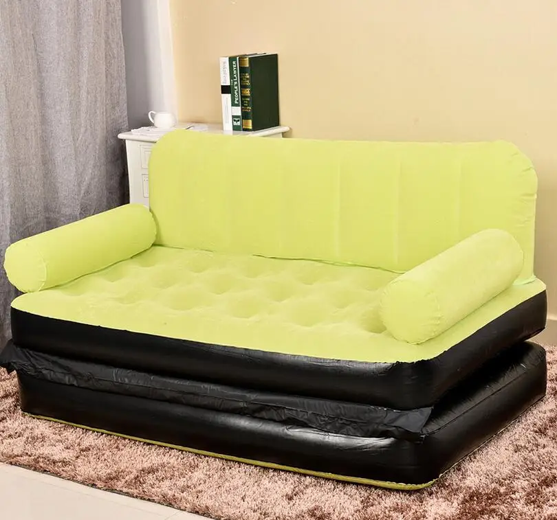 Диван кровать складной пять в одном из ПВХ оранжевый синий зеленый|furniture sofa|greene