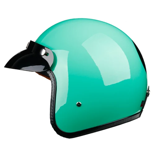 LDMET casco moto Винтаж moto rcycle шлем jet capacetes de moto ciclista vespa cascos para moto Кафе racer с открытым лицом - Цвет: matted Lgreen
