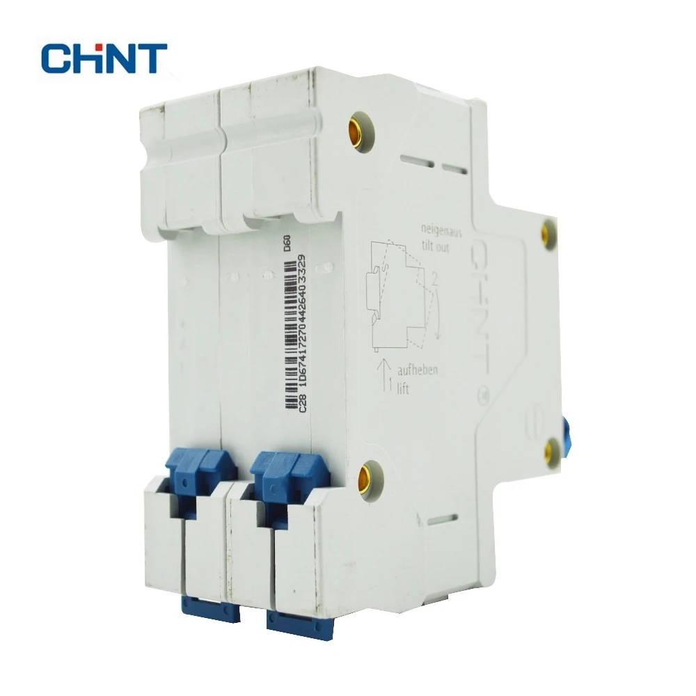 CHINT 2P 60A миниатюрный автоматический выключатель MCB DZ47 60 D60 воздушный