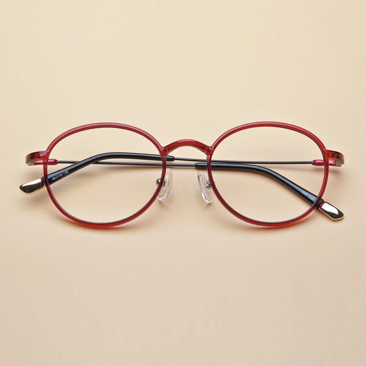 Пластиковая титановая оправа для очков женские прозрачные линзы винтажная