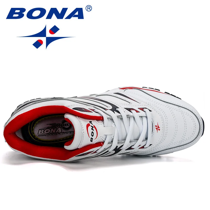 

BONA 2019 New Style Men Running Shoes Breathable Outdoor Sports Shoes Sneakers Comfortable Athletic Training Footwear Men Trendy