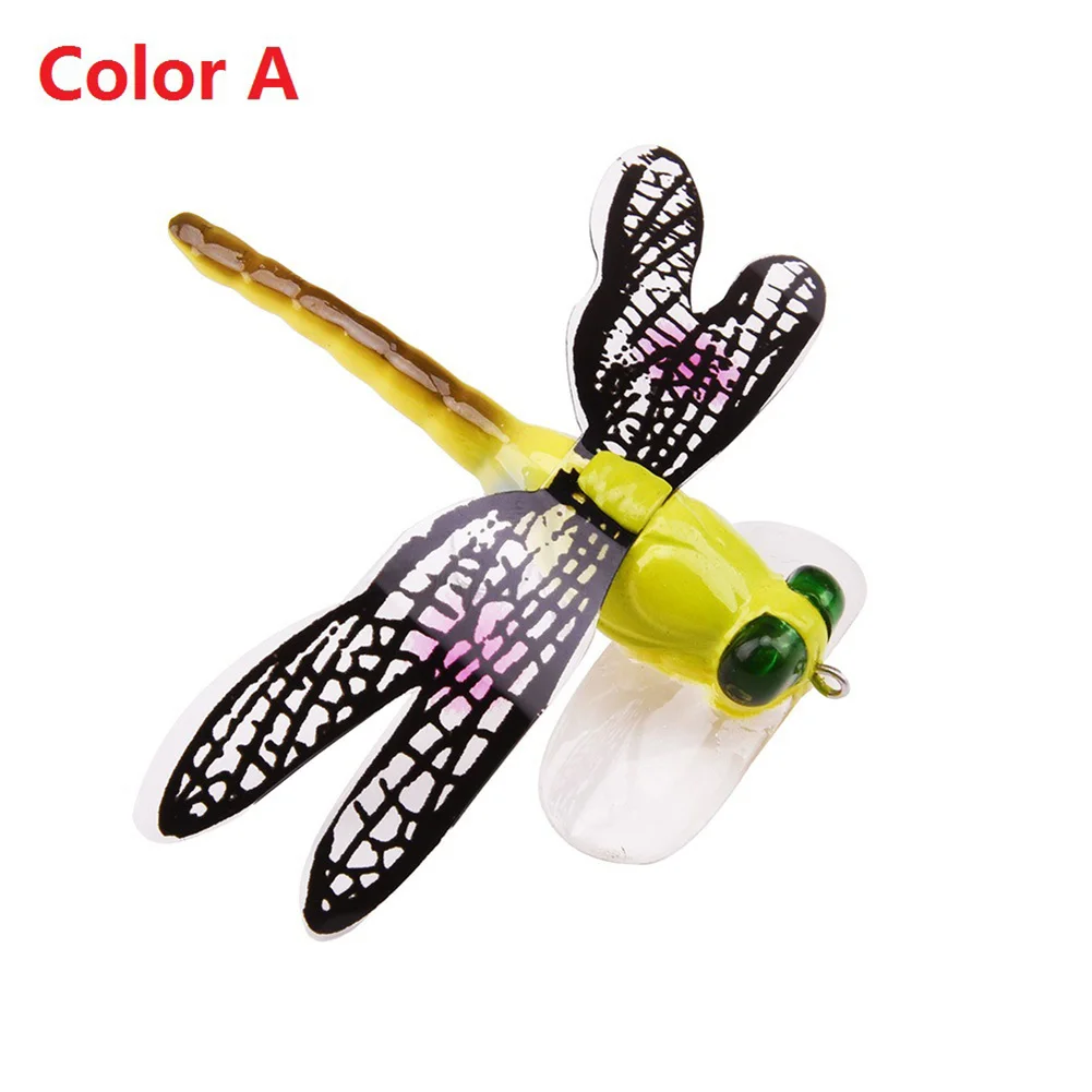 7 см приманка для рыбалки крючок спасательный Стрекоза плавающая Летающая