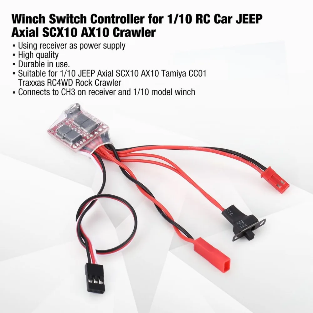 1/10 контроллер переключателя лебедки для RC JEEP Axial CC01 Traxxas RC4WD SCX10 AX10 Tamiya Rock
