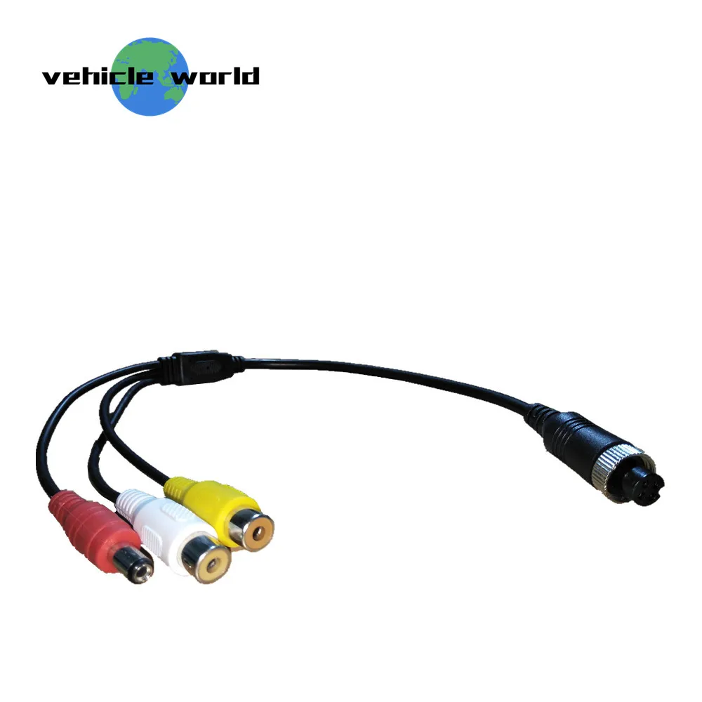 Авиационный гнездовой разъем 4 контактный RCA DC AV автомобильный адаптер для камеры