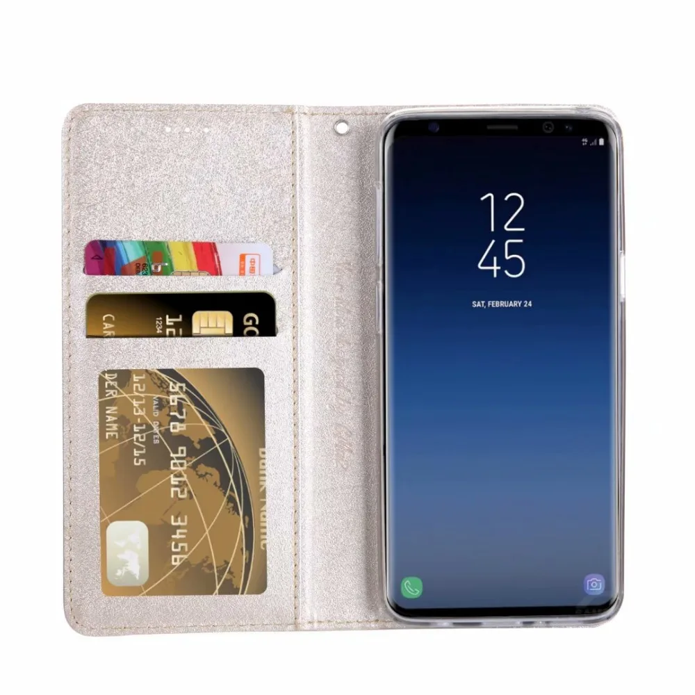 Шелка на магните из ПУ кожи с откидной Чехол-кошелек подставкой для Samsung S21 S20